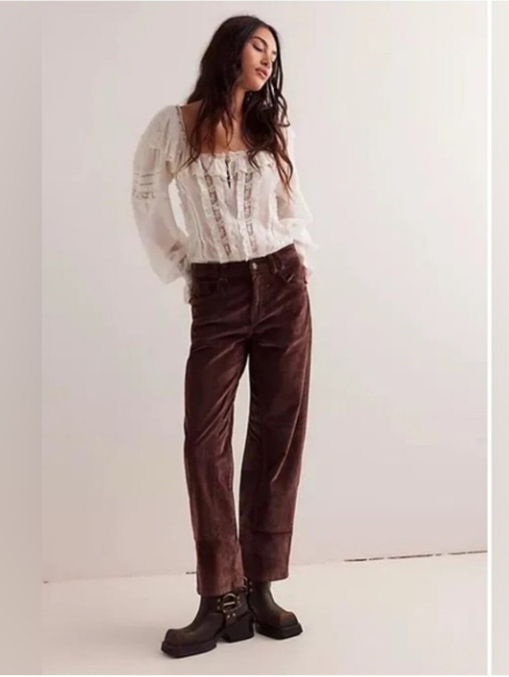We The Free Free People Risk Taker Straight Leg Cord Pants